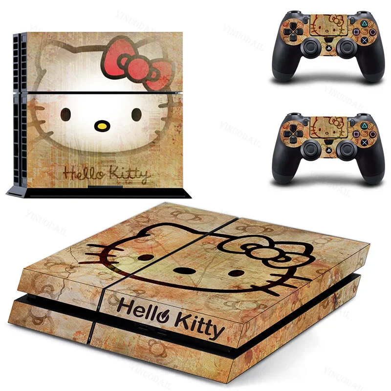 Фото Hello Kt Cinnamoroll для PS4, наклейка на кожу для PlayStation 4, консоль и контроллеры для PS4, геймпад, контроллер, наклейка, наклейка №5