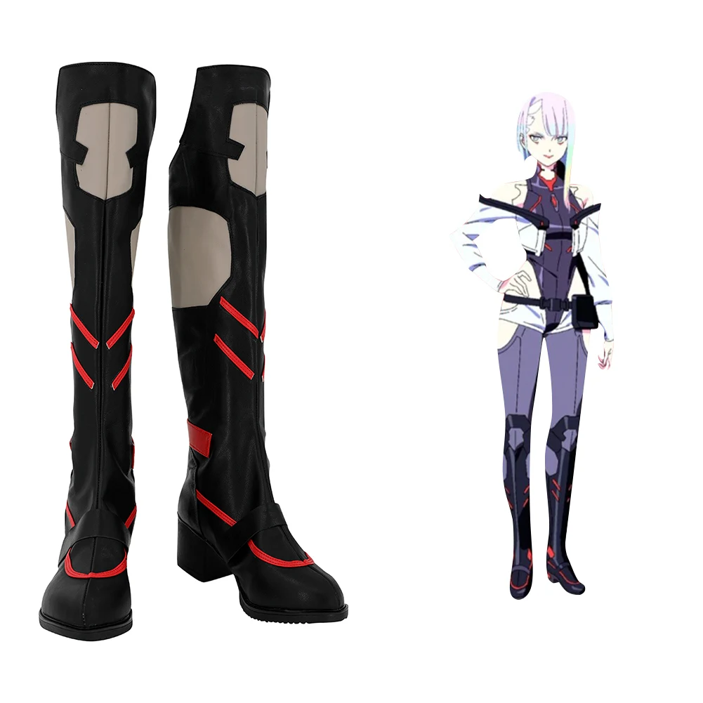 

Кроссовки Edgerunners для косплея Люси, ботинки, аксессуары для костюмов на Хэллоуин, изготовленные на заказ, для взрослых женщин и девочек, замаскированный реквизит