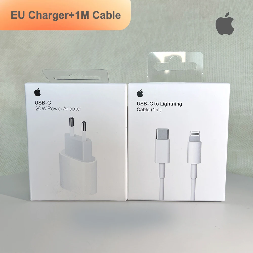 

Original Apple 20W USB-C Power Adapter For iphone 13 13mini Pro Max Type C fast charger for Apple Cable for iPhone 8 X XS 11 12