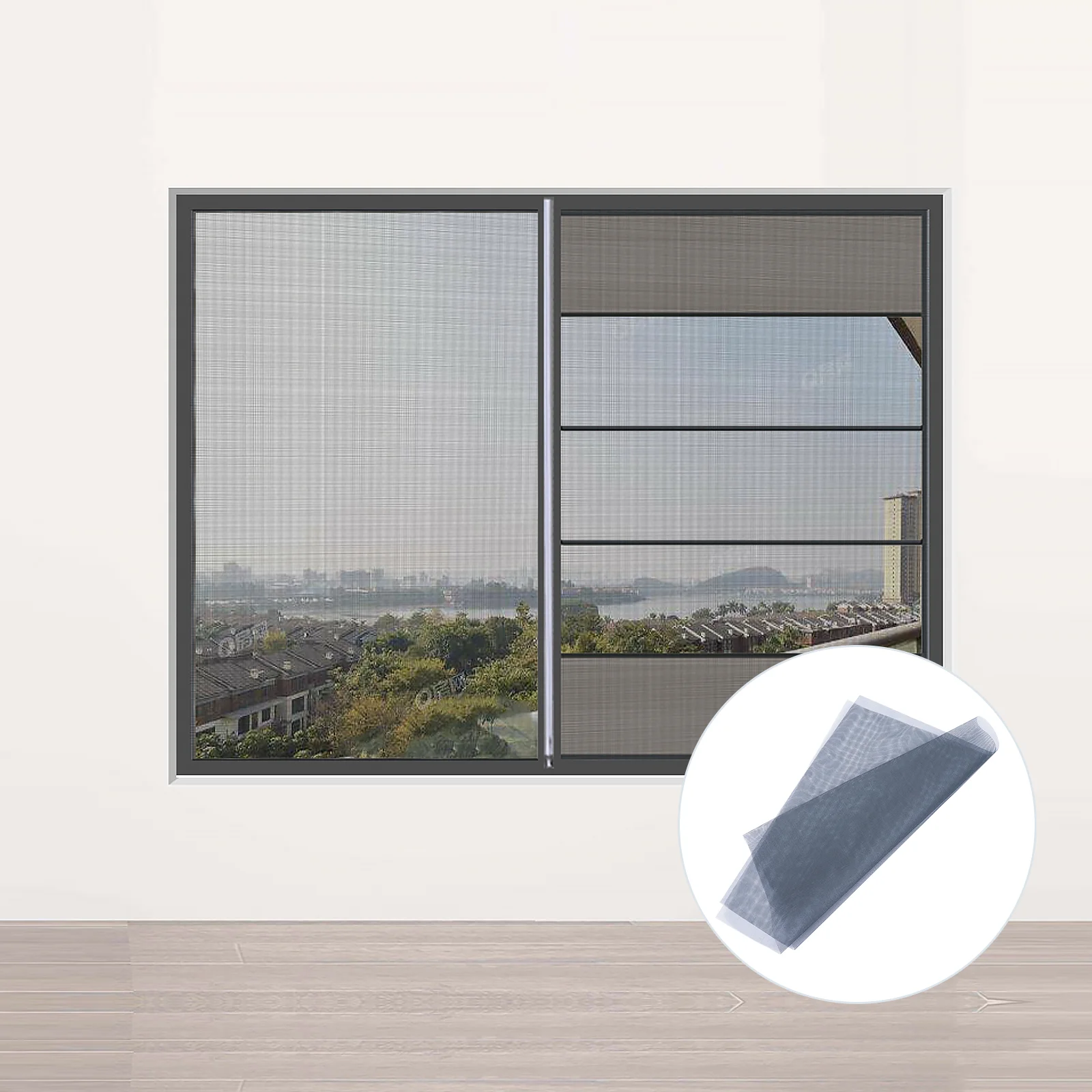 

Self-adhesive Screen Netting Mesh Curtain for Windows Doors