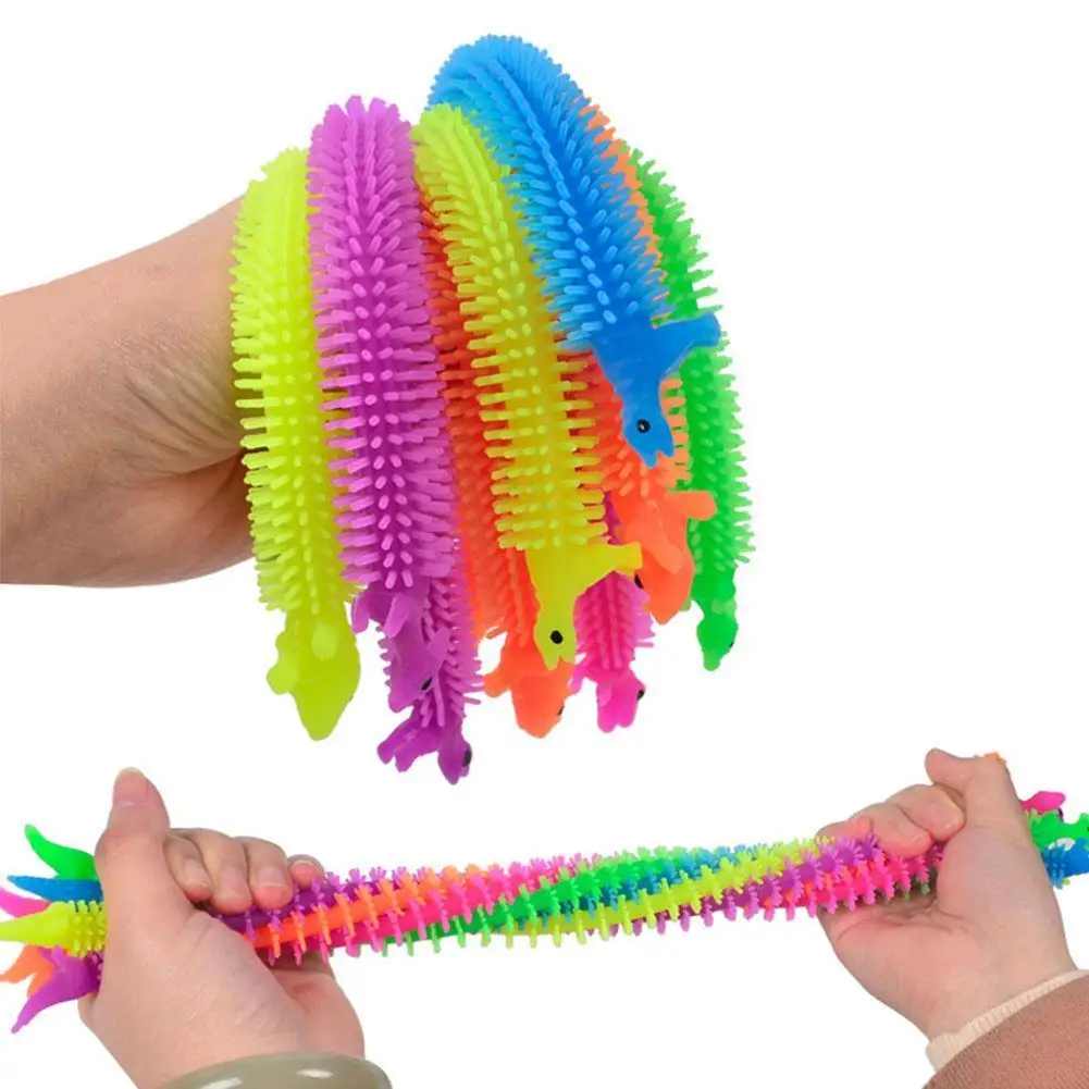 

1pc Worm Toy Noodle Stretch String Anti Stress Toys String Fidget Autism Decompression Sqishy Toy Sensory Autism Vent For Kid