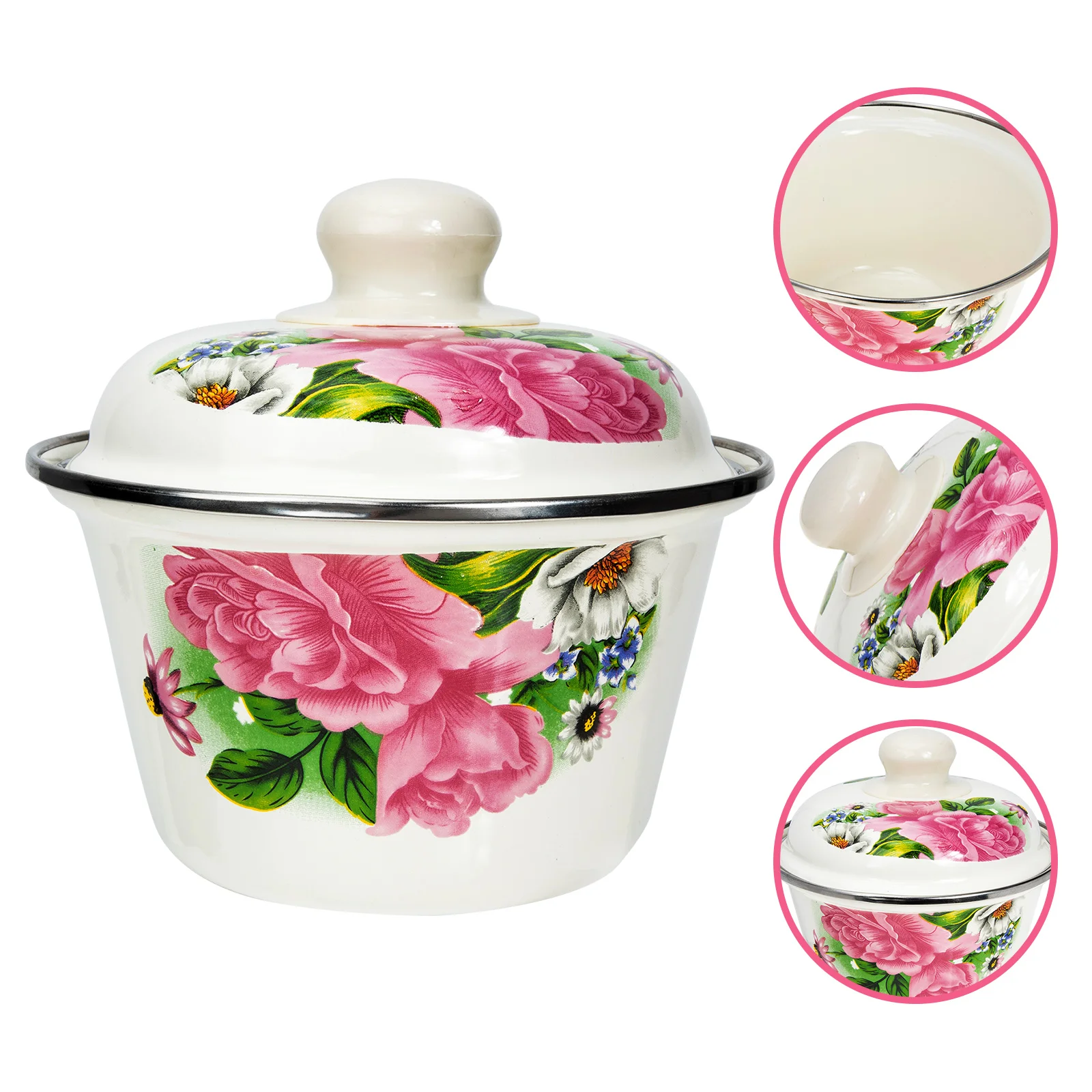

Bowl Enamel Grease Oil Cooking Basin Container Keeper Bacon Storage Can Vintage Soup Enamelware Bowls Tableware Asian Holder Fat
