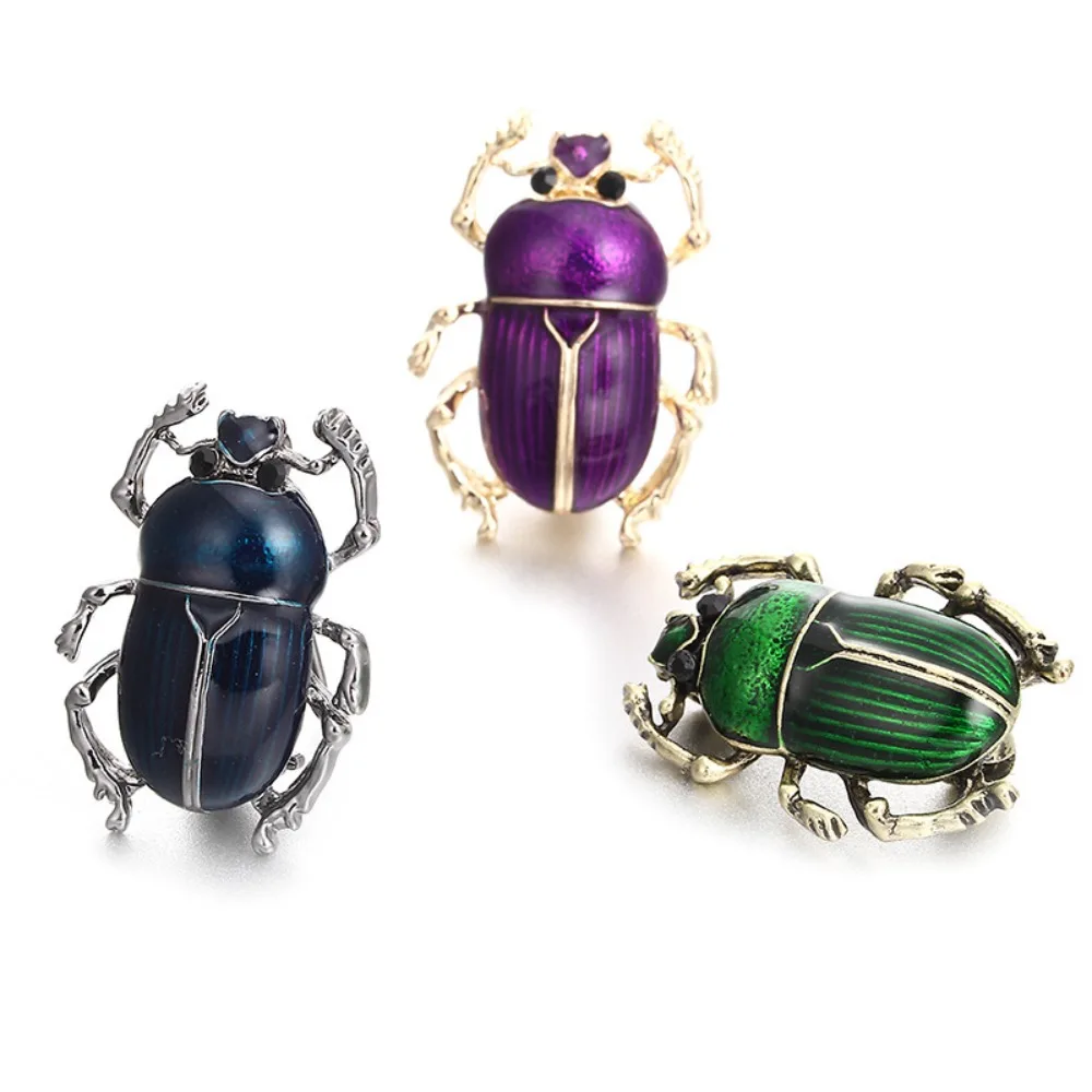 

Enamel Beetle Scorpion Brooches for Women Men Cute Fashion Bug Insect Brooch Pins 3 Colors Classic Clothing Accessories Gift