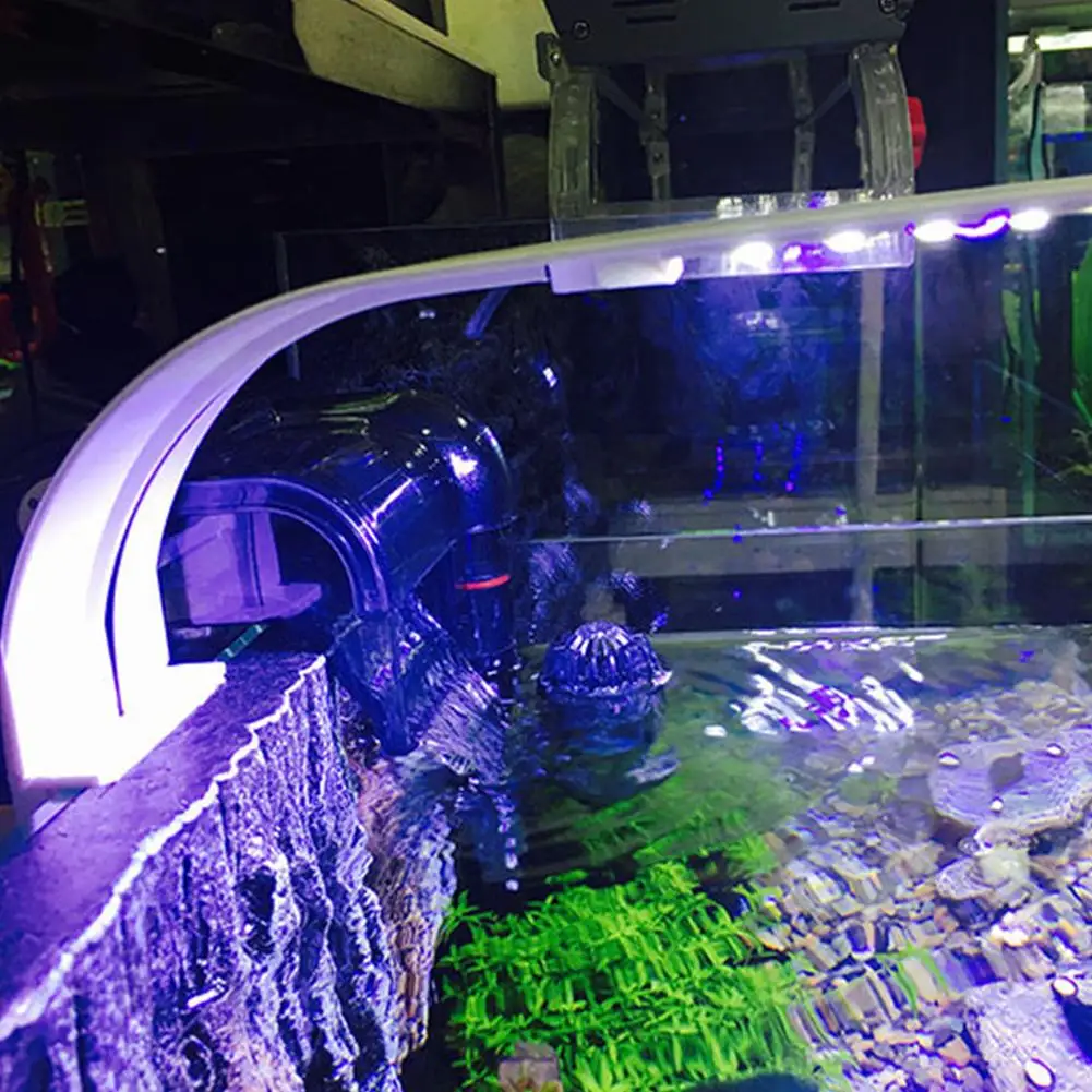 

Led Mini Fish Tank Light Super Slim Blue White Light Lighting Clip On Lamp For Aquarium Fish Tanks