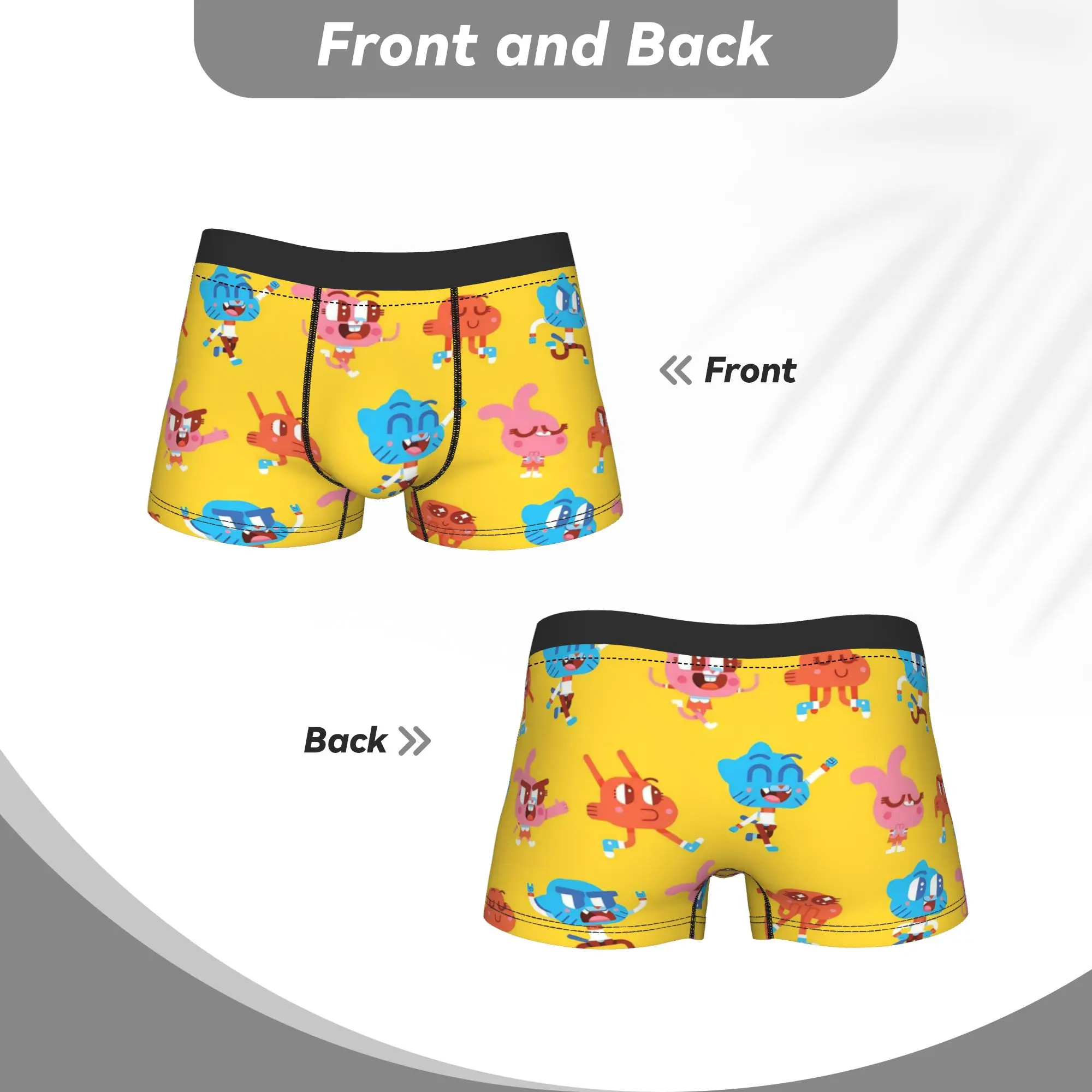 Фото Мужские трусы-боксеры Man Anaise Gumballs Darwins Underwear Amazings Gumballs, сексуальные шорты, трусы из полиэстера, размеры S-XXL. №4