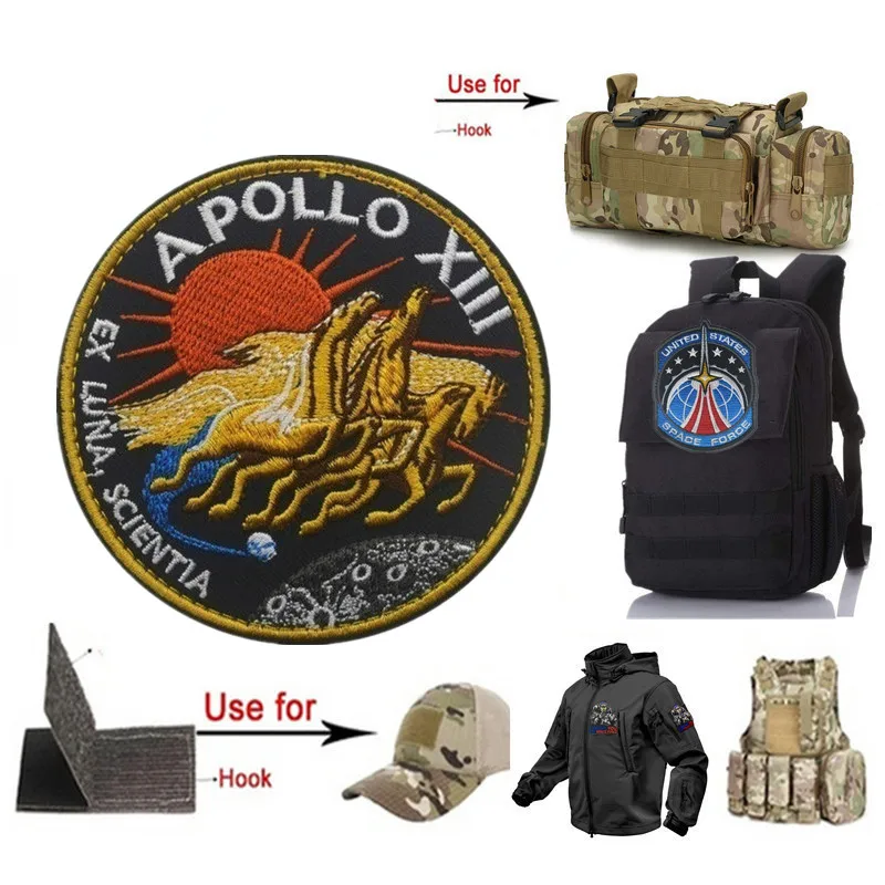 Вышитый крючок APOLLO аксессуары для одежды нарукавники тактические крылья курток