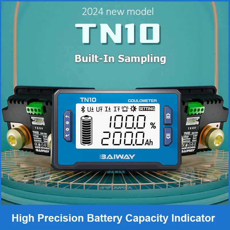 TN10 Мультиметр 8-80 мА 100 А Счетчик Кулонов Тестер Батарей Со Индикатором