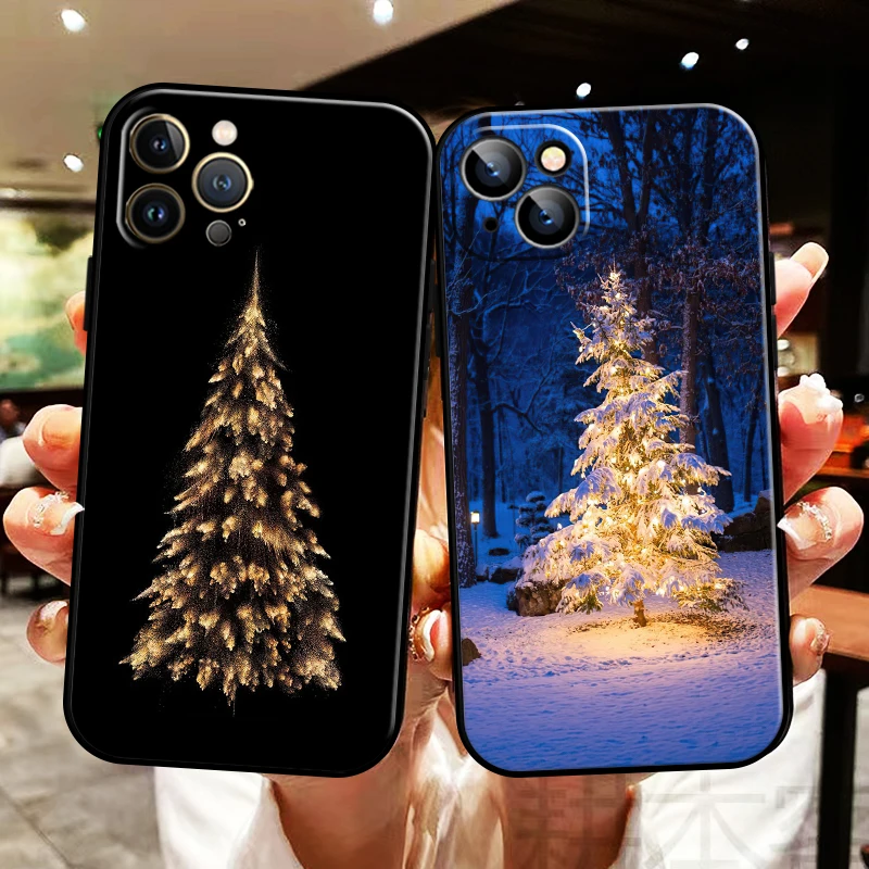 

Merry Christmas Tree Deer For Apple iPhone 13 12 11 Pro Max 13 12 Mini 5 5s 6 6S 7 8 Plus SE2020 X XR XS Max Phone Case Carcasa