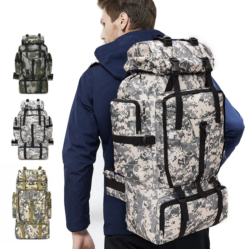 

Large Capacity Tactical Bag Outdoor Mountaineering Bag Men's Military Backpack Hiking Backpack Fishing Hiking Hunting Backpack