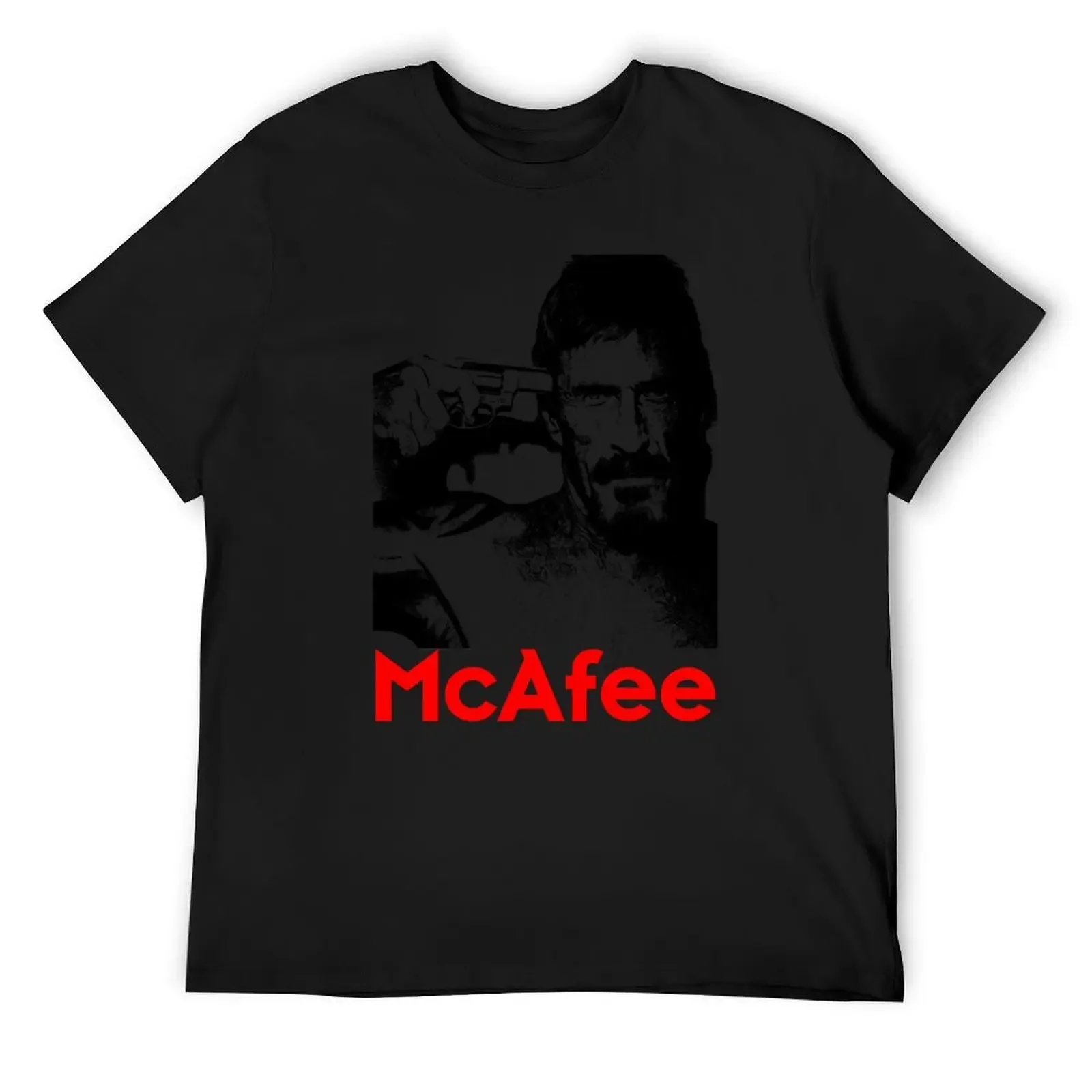 Фото Футболка McAfee, рубашки с рисунком, футболки по индивидуальному заказу, мужская хлопковая футболка №1