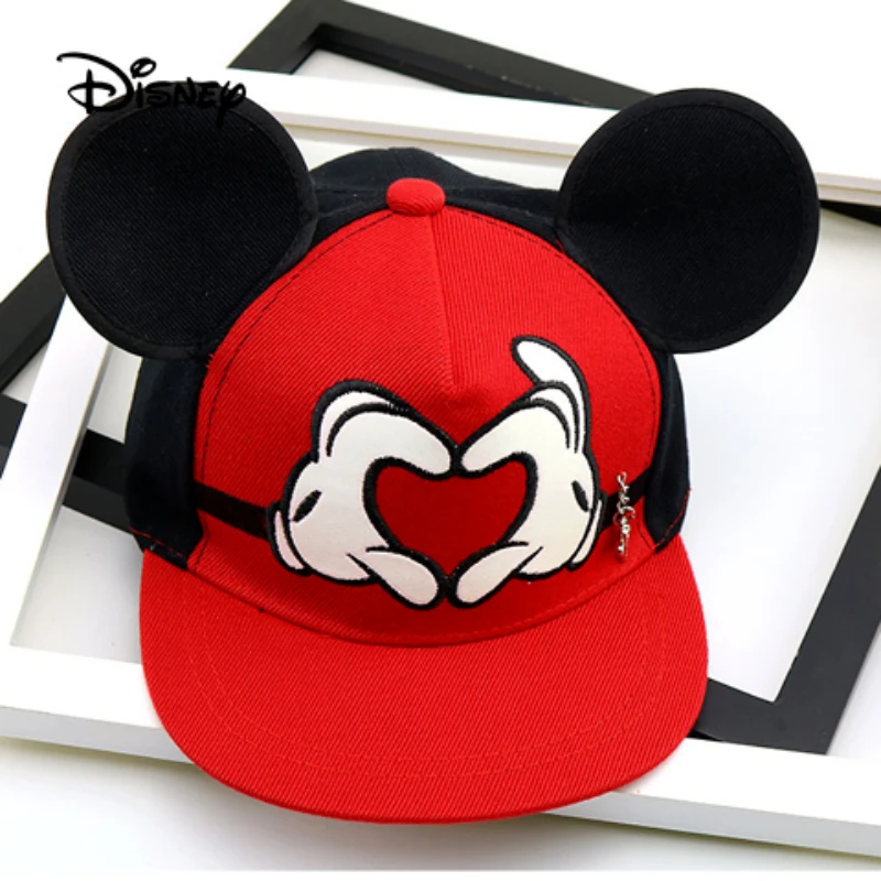 

Disney 100% Cotton Children's Hat Breathable Sun Caps Cartoon Mickey Baseball Hats Boy Girl Summer Visors Hat for Outdoor Sports
