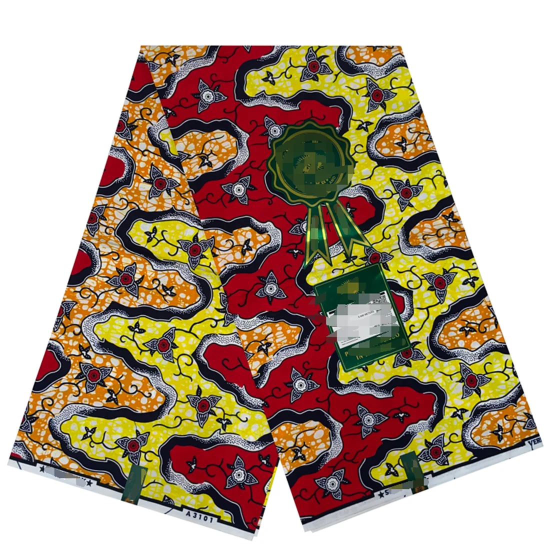 Платье из натурального воска для африканского батика 2024 6 ярдов 100% хлопок