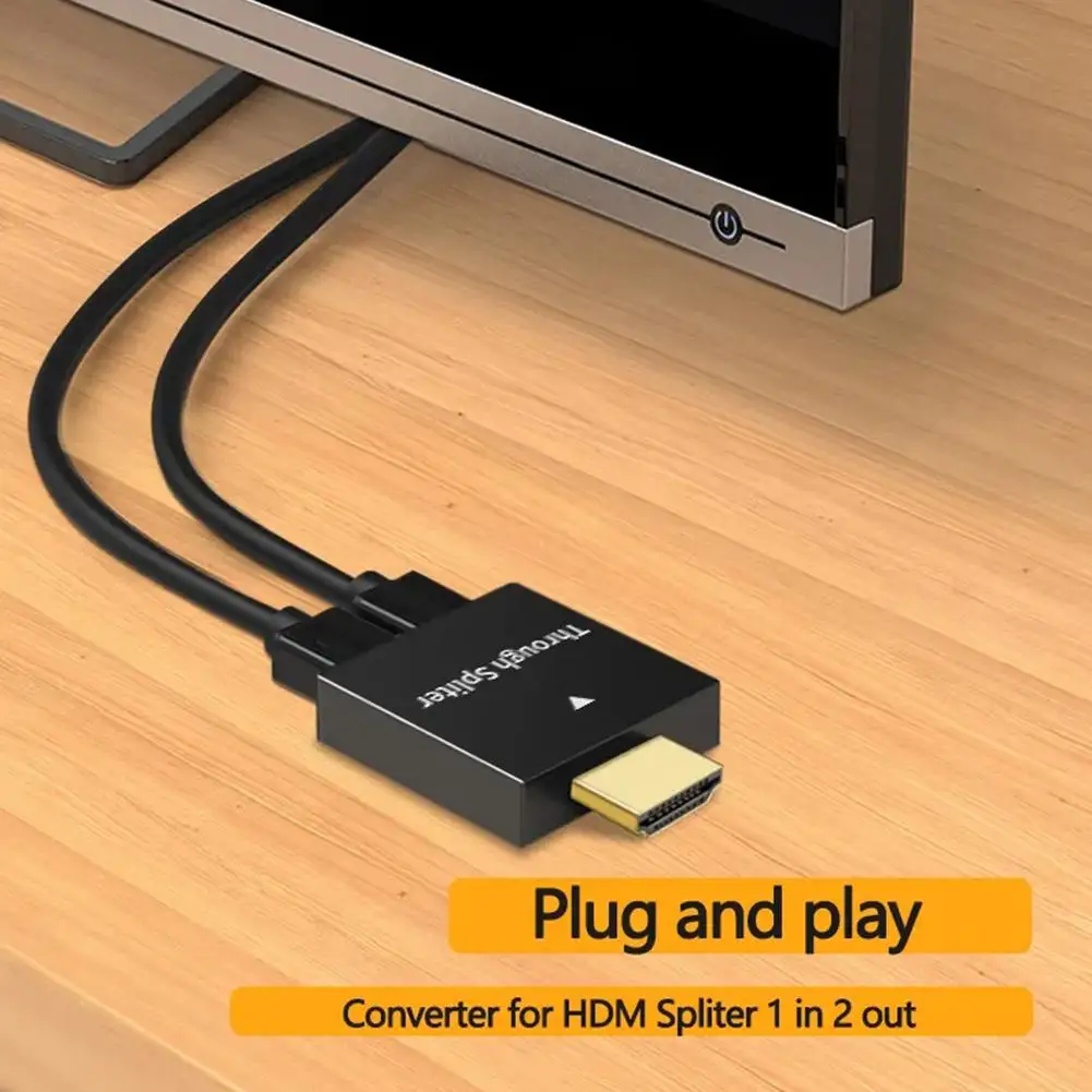 

1080P 1.4 HDMI-compatible Port Male To 2 Female 1 In 2 Cable Switch Out Splitter Adapter Converter For HD TV Tablet