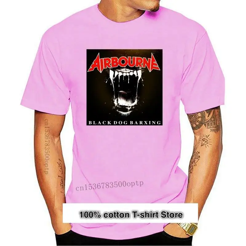 

Nuevo 2021 AIRBOURNE negro perro ladrando banda de Rock 9 camiseta S-5XL hombre mujer