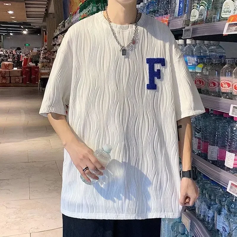 Летняя новая французская плиссированная текстура с буквенным принтом корейская