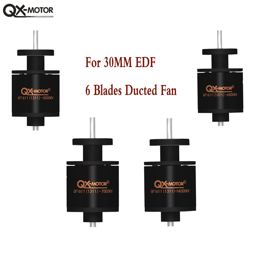 QX-MOTOR 30 мм 3S-4S бесщеточный двигатель QF1611 5000KV 6000KV 7000KV 14000KV подходит для 30-мм