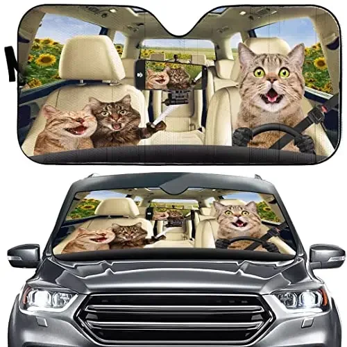 Солнцезащитный козырек на лобовое стекло автомобиля прочный складной от солнца