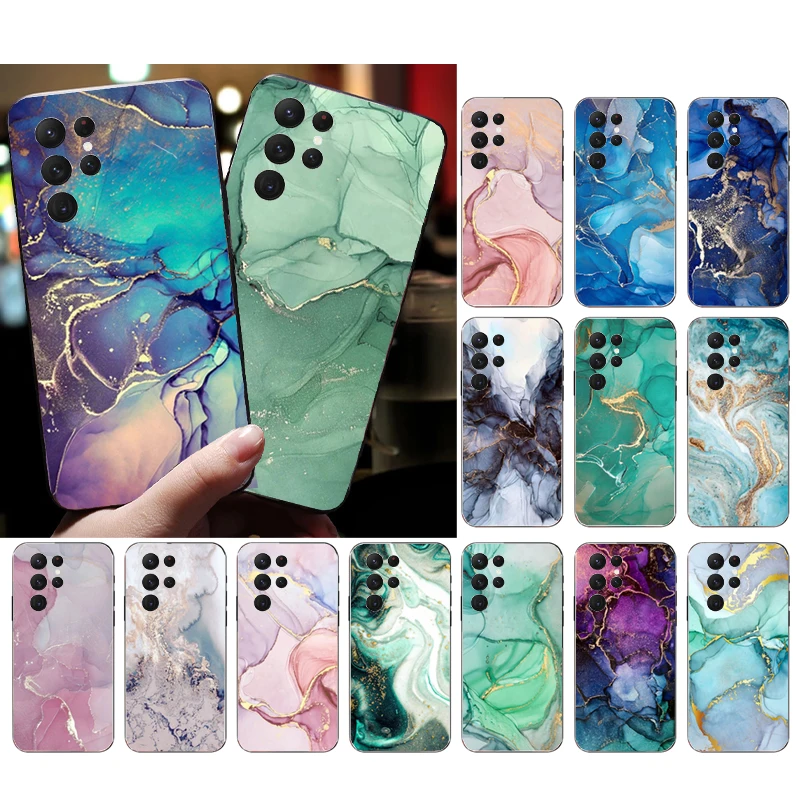 

Phone Case for Samsung Galaxy S23 S22 S21 S20 Ultra S20 S22 S21 S10 S9 Plus S10E S20FE Marble Case
