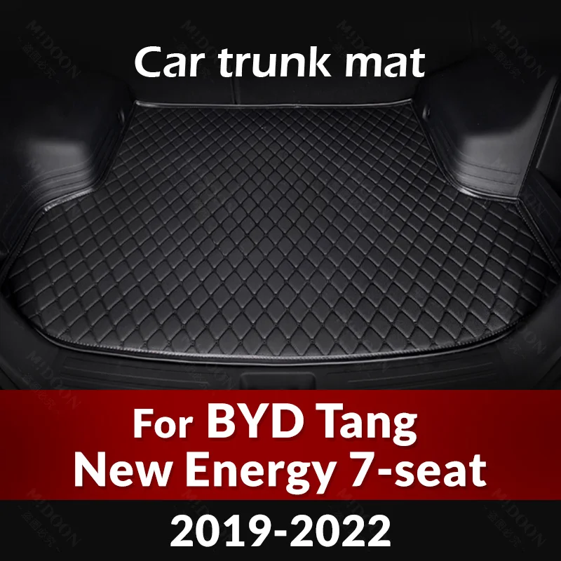 

Автомобильный коврик для багажника для BYD Tang, Новый энергетический 6-местный 2019 2020 2021 2022, пользовательские автомобильные аксессуары, украшение интерьера автомобиля