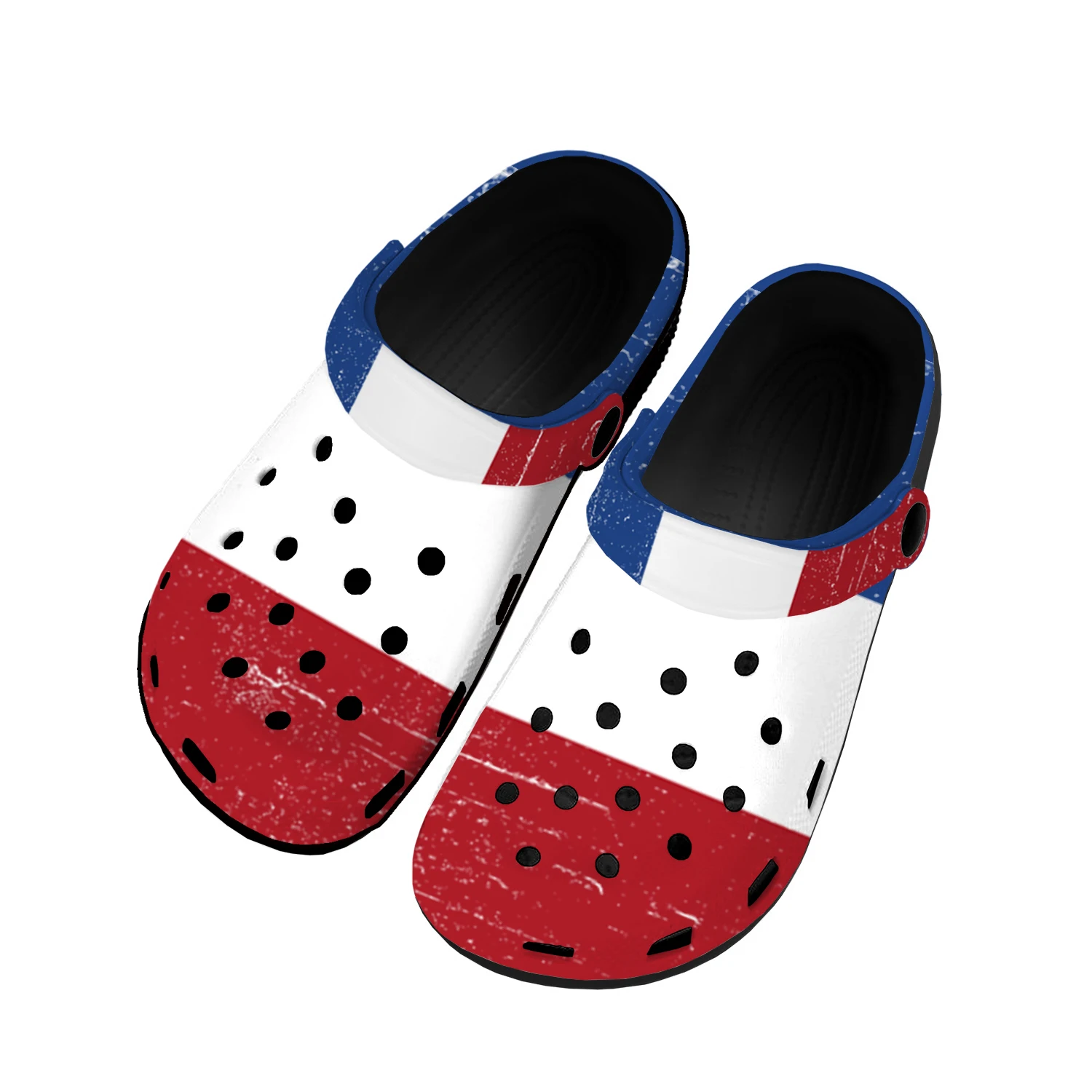 

Голландский Флаг, домашние сабо, обувь для воды на заказ, мужская женская обувь для подростков, Нидерландская обувь, дышащие тапочки с отверстиями для пляжа