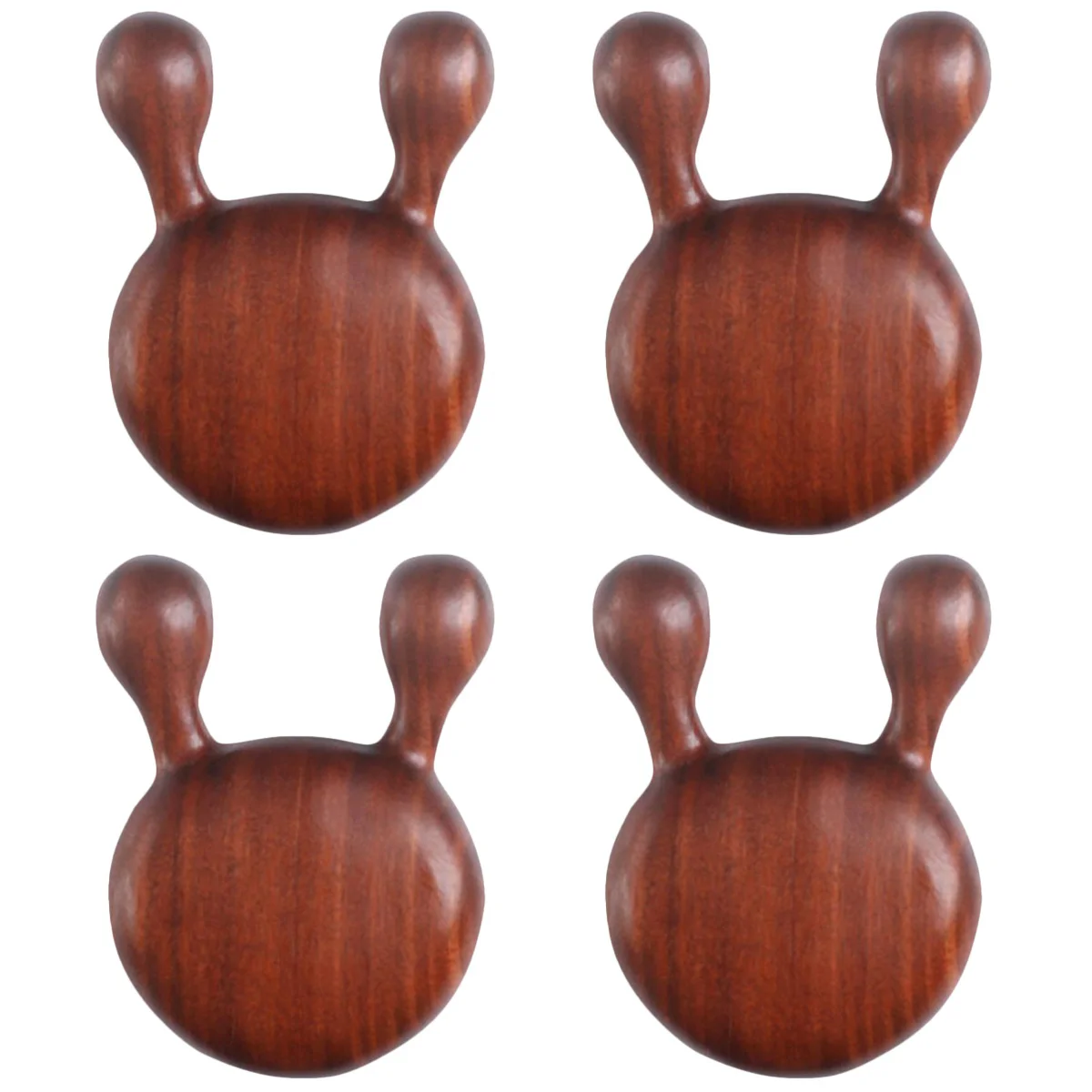 

4pcs Wooden Nose Guasha Tool Face Tool Handheld Acupoint Tool