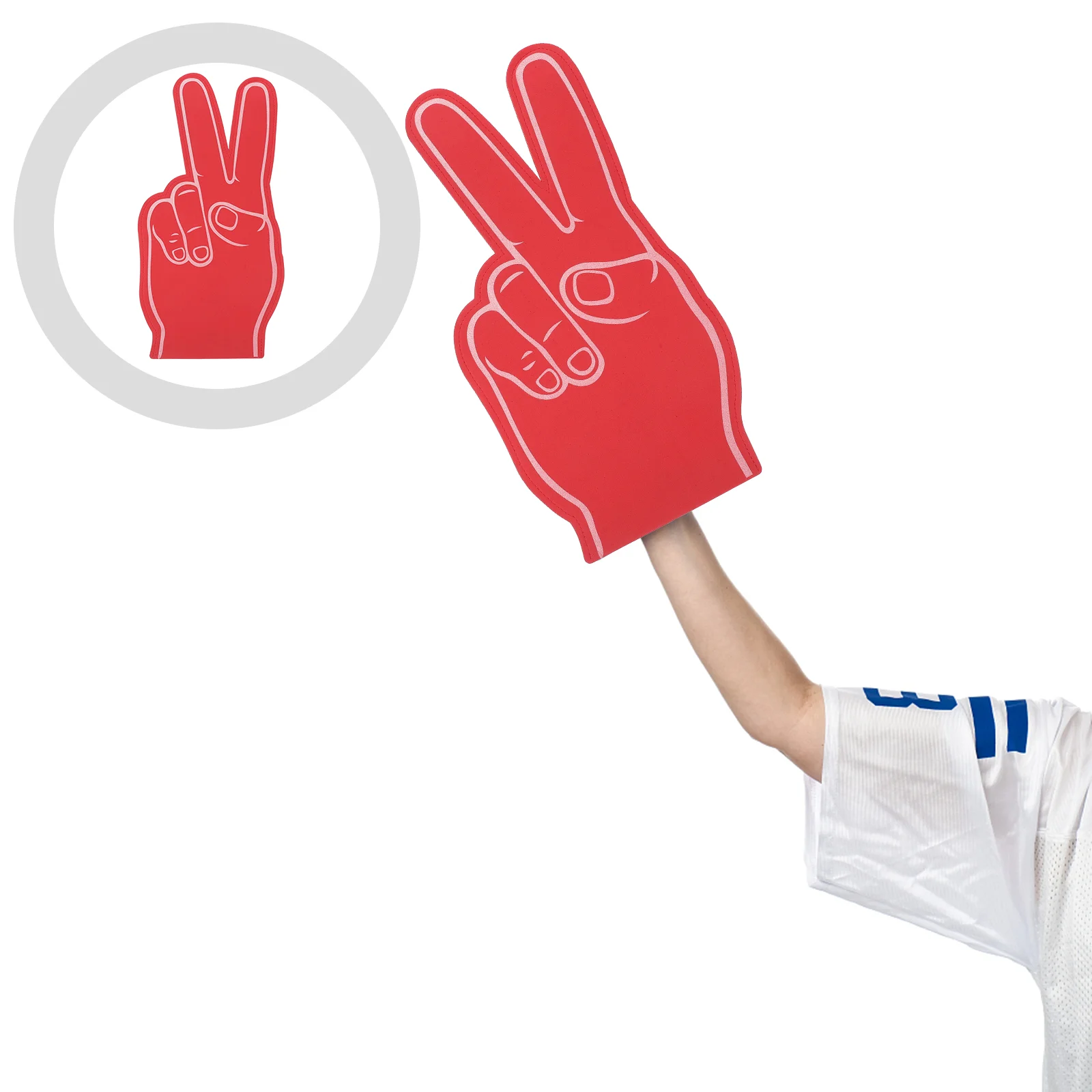 

3 Pcs Foam Fingers Sport Gloves Cheerleading Party Supplies Football Game Noise Makers Pompom Eva Child Games Toys Poms