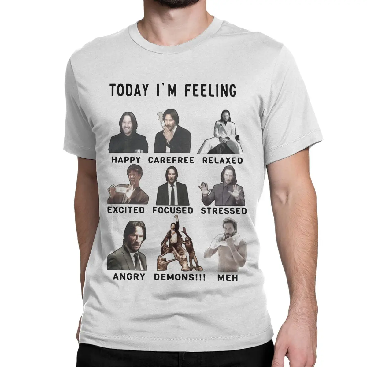 Футболка с круглым вырезом и коротким рукавом из чистого хлопка