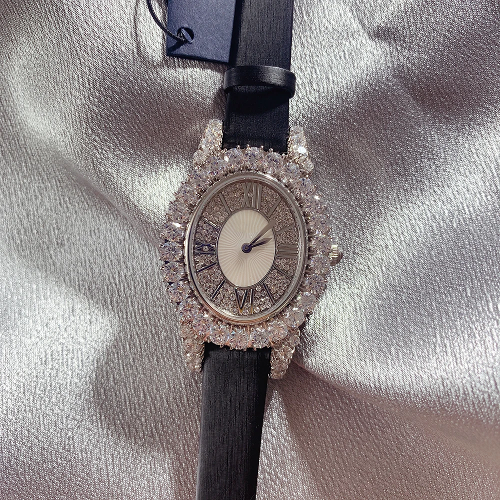 Brand Genuine Leather Watch Luxury Classic Wrist Watch Rectangle Quartz Wristwatch Clock Women Full Stone Dial Watches2023   A enlarge