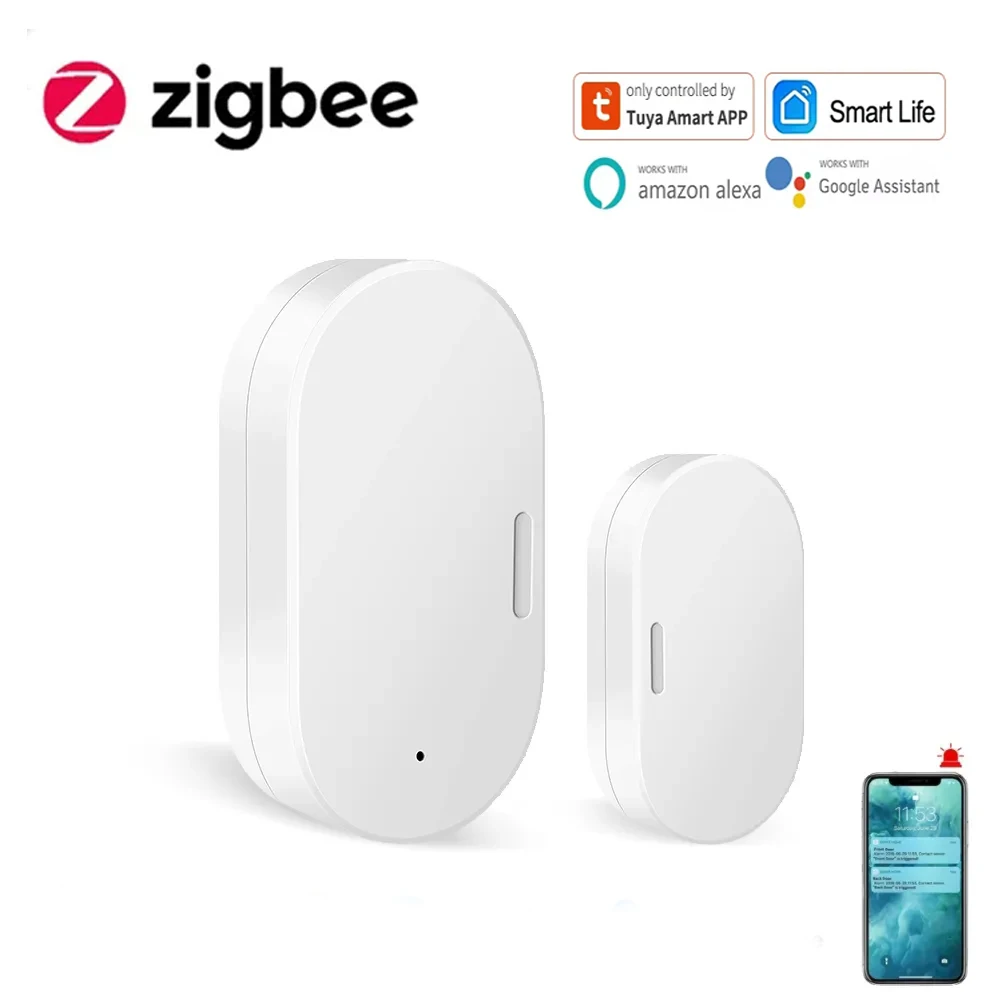 

Smart Door And Window Magnetic Sensor Tuya Zigbee Wireless Connection Smart Wireless Door Detectors Door Magnetic Automation