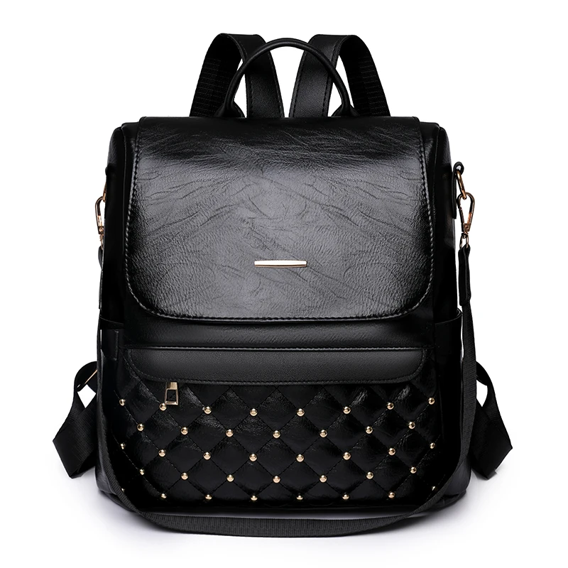 

New Backpacks for Women Casual Trend Ladies Bag PU Leather Schoolbag Fashion Travel Bag British Style Bagpack mochila feminina