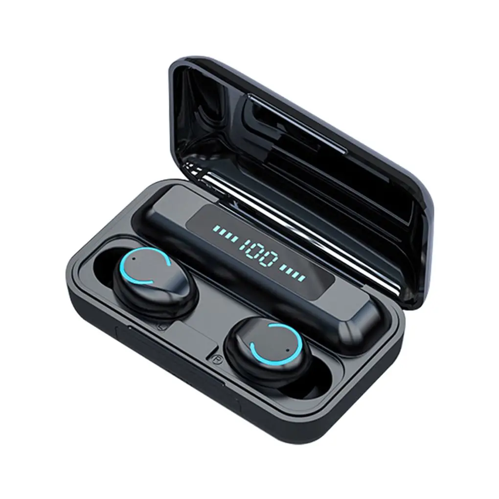 

1 Pair Earphones Wireless In-ear USB Charging Earbud Running Headset