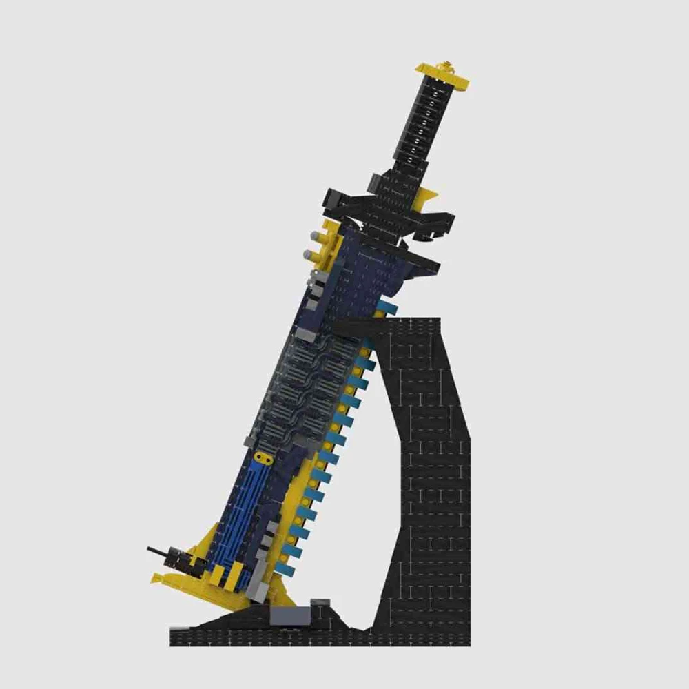 Конструктор MOC для стрельбы от первого лица модель оружия Элитный меч с