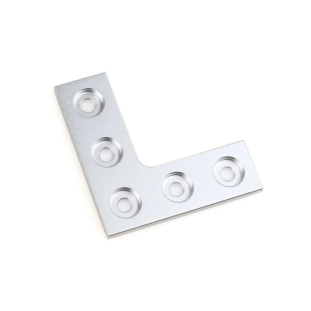

2 шт. Openbuilds L тип 5 отверстий 90 градусов соединительная пластина угловой соединительный кронштейн шарнирная полоса для алюминиевого профиля 2020