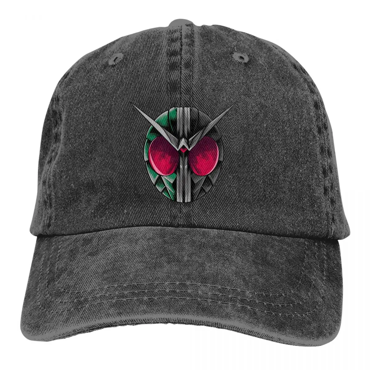 

Washed Men's Baseball Cap Kamen Rider Double Trucker Snapback Caps Dad Hat MASKED RIDER Golf Hats