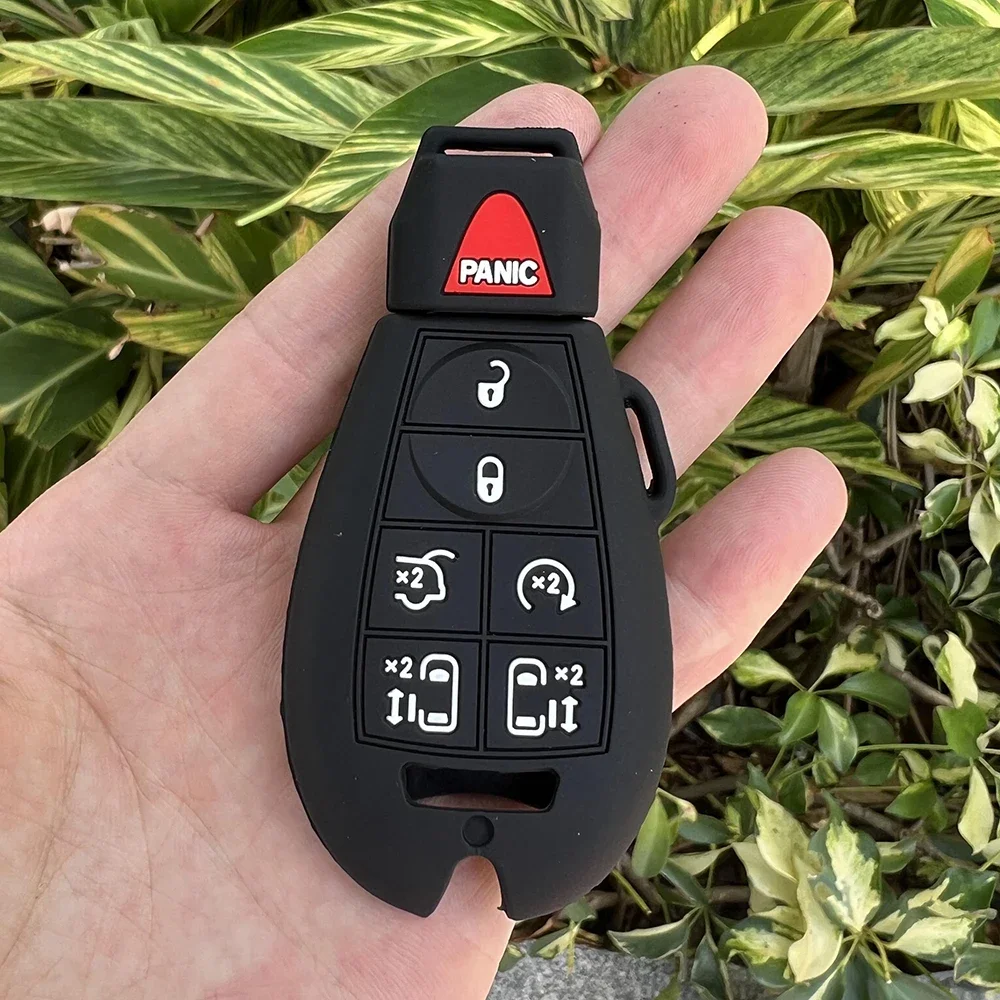 

7-кнопочный силиконовый чехол для автомобильного ключа для Jeep Commander Dodge Grand Caravan Chrysler Grand Voyager Town Country Remote Set