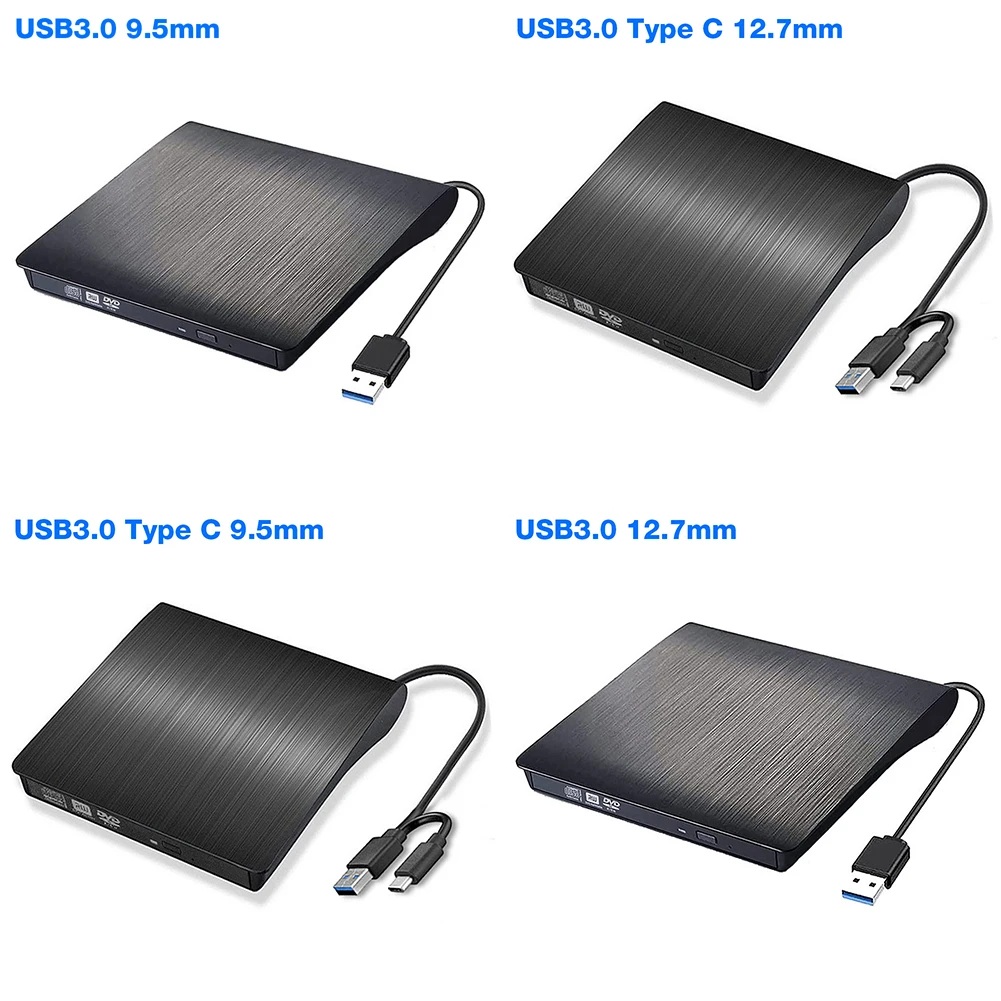 Оптический привод USB 3 0/USB 0 + Type-C 9 5 мм/12 7 мм
