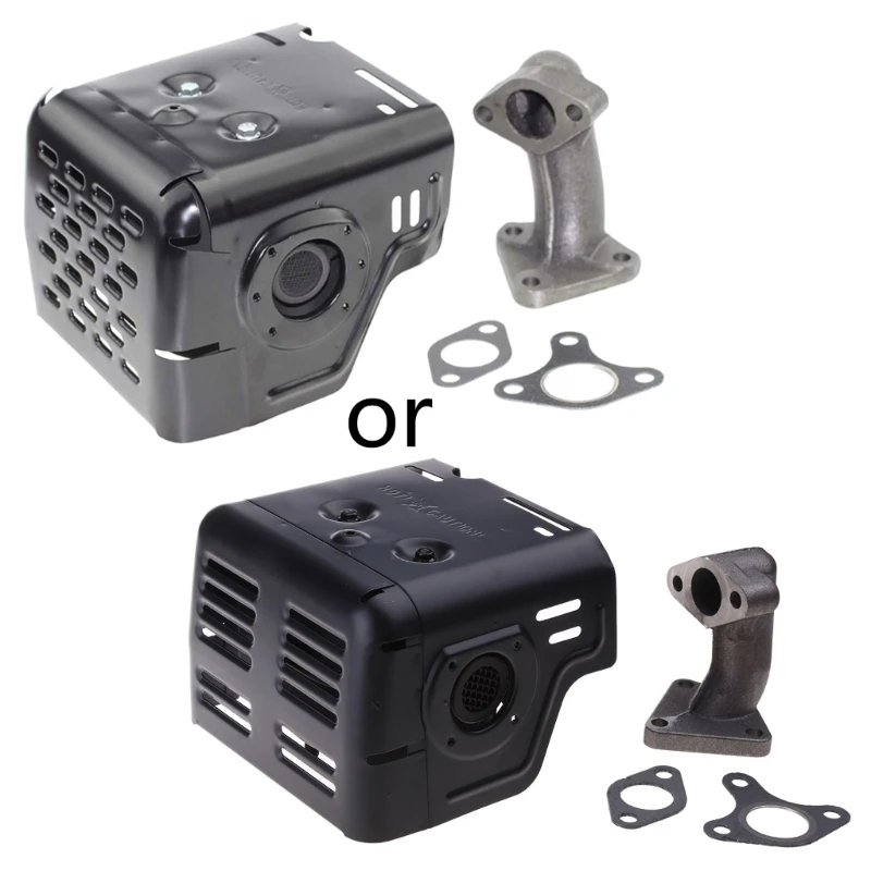 Подходит для двигателя GX240 GX270 8HP 9HP глушитель в сборе с частью выхлопной трубы