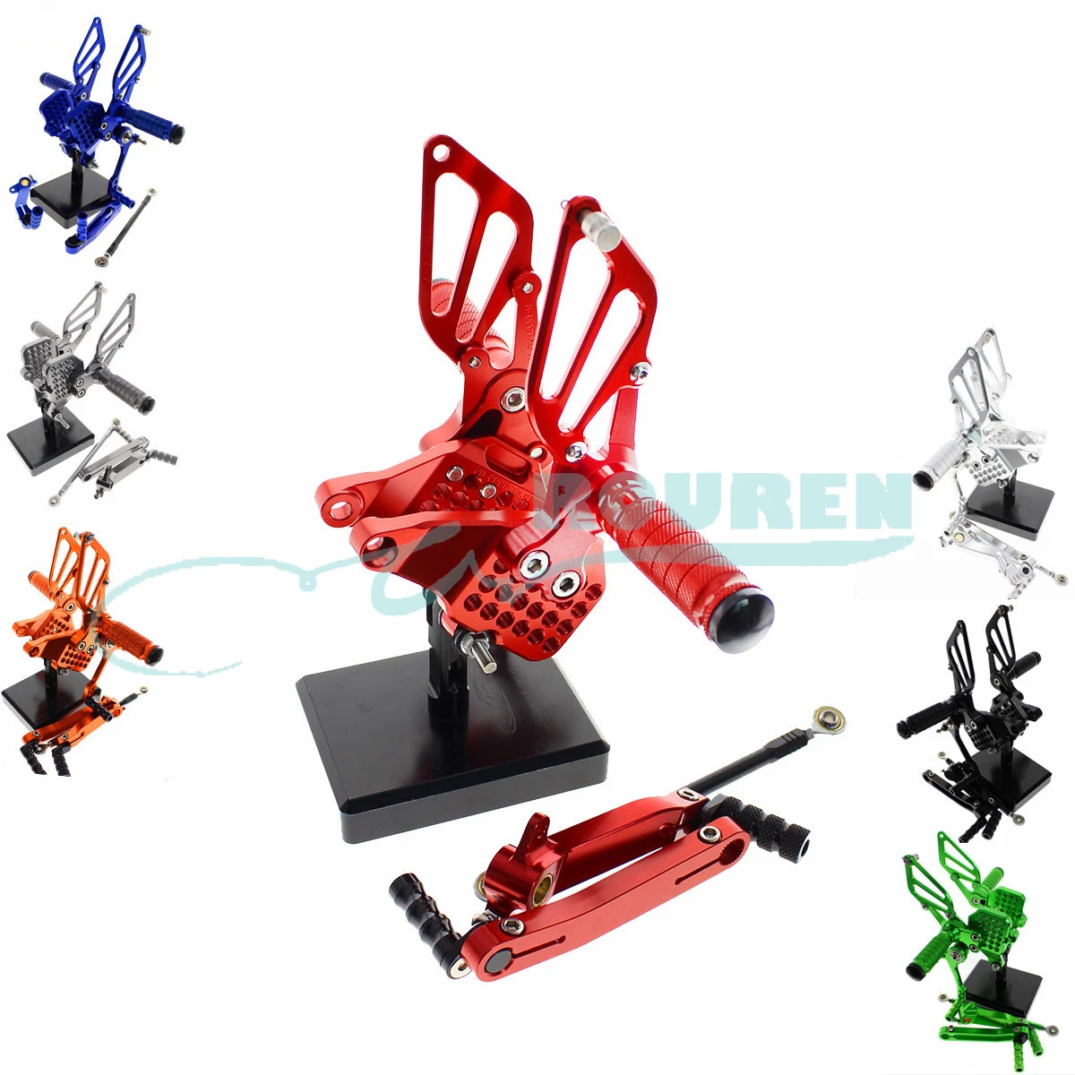 

CNC Rear Set Stand Footpegs Motorcycle Rearset Footrest Foot Pedal Pegs for Ducati 749 999 Shift Lever Bracket Modified Parts