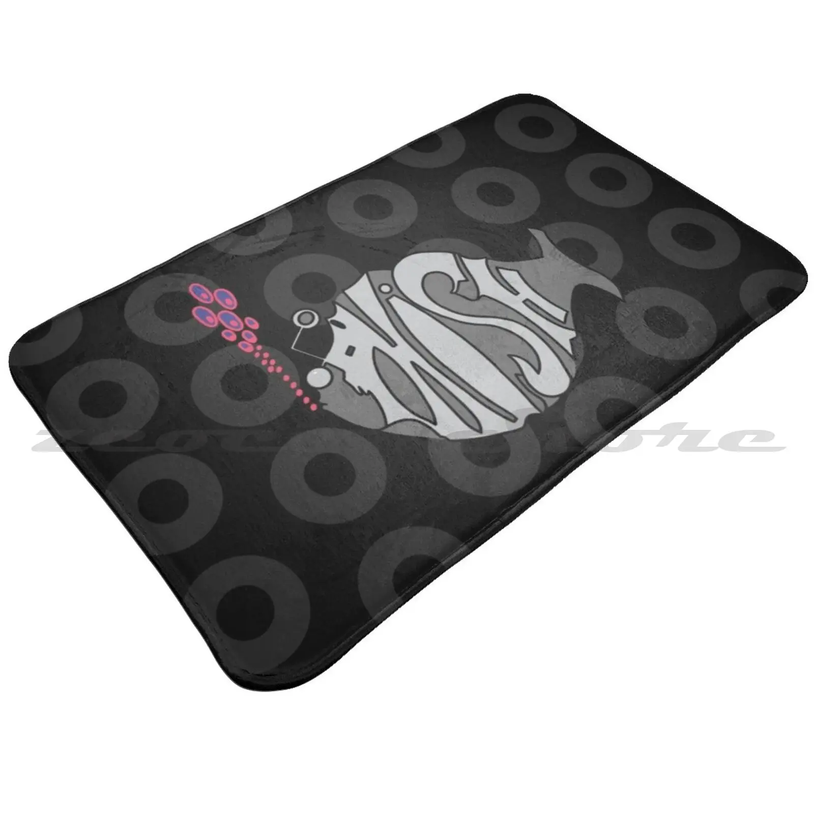 Светло-серый Мягкий Нескользящий Коврик Phish коврик подушка Vsco милый модный