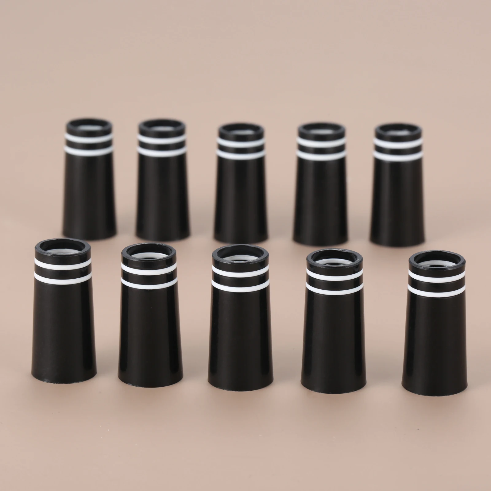 

10pcs Golf Ferrules Fit for 0.350 tip shaft 8.9x27.3x13.4mm Plastic Golf Ferrules with Double White Ring Club Shafts Accessories