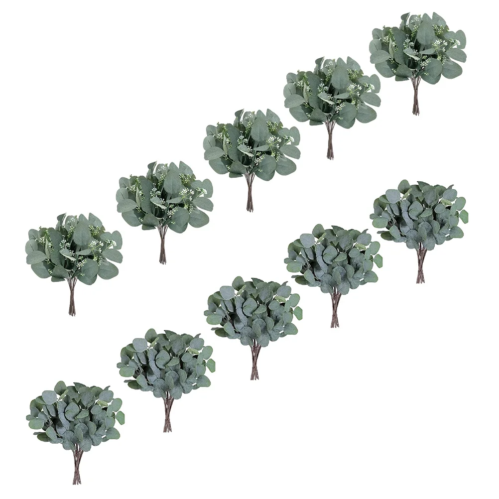 

10Pcs Faux Leaf Faux Leaf Faux Eucalyptus Leaf Faux Leaf Decoration for Wedding Home Party Room