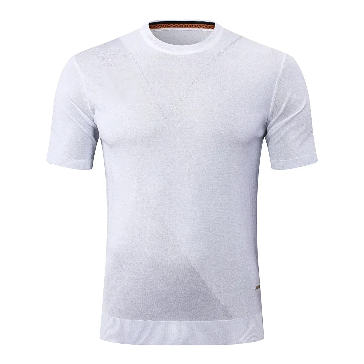 Футболка BLSK CPRT шелковая мужская футболка новинка 2025 деловая удобная прямая