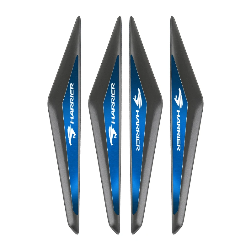 

4 шт., защитные 3d наклейки на дверь автомобиля из ПВХ, автомобильные аксессуары для Toyota Harrier