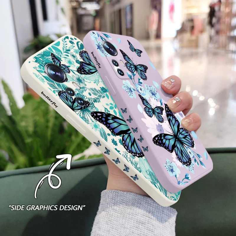 aurora butterfly phone case for xiaomi mi 12 11 ultra lite 10 10s 9 11t 10t 9t pro lite poco m4 x4 f3 x3 m3 pro 5g cover free global shipping