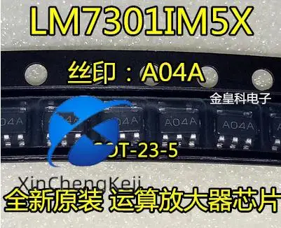 30pcs original new LM7301IM5X silk screen A04A SOT-23-5 operational amplifier