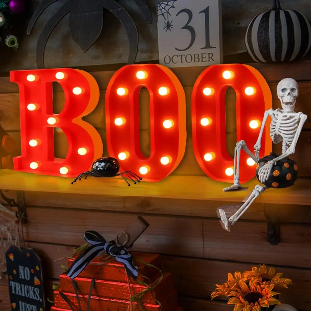 

LED буквы "BOO" для Хэллоуина YANKE