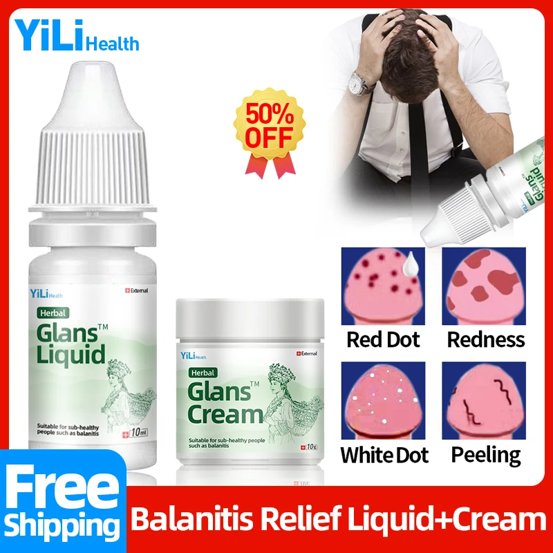 

Balanitis Treatment Glans Herbal Liquid Apply To Bacterial Infection Itching Red White Dot Penile Scrotum Damp Medicine Cream