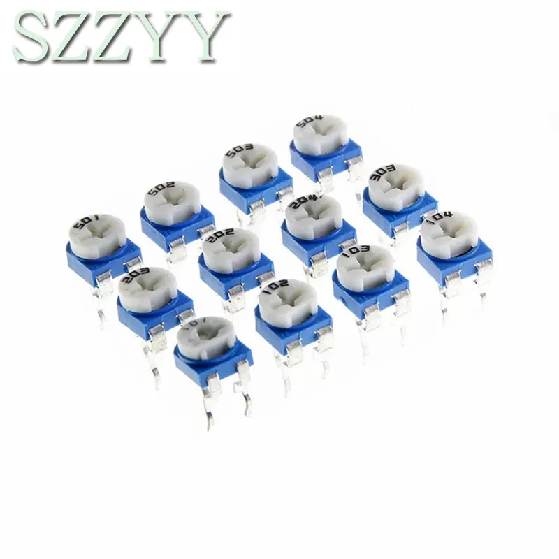 

20pcs RM065 RM-065 100 200 500 1K 2K 5K 10K 20K 50K 100K 200K 500K 1M ohm Trimpot Trimmer Potentiometer variable resistor