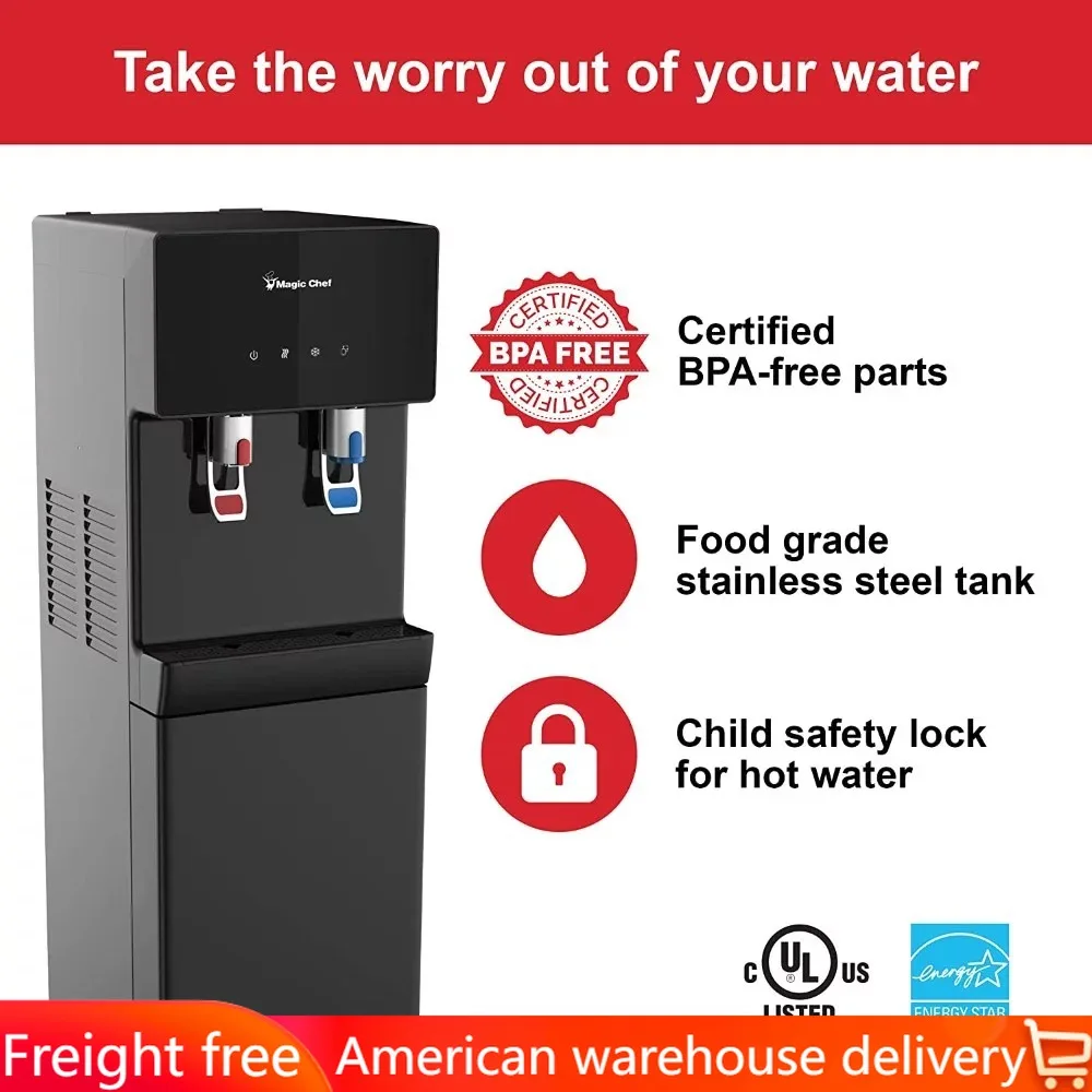 

Bottom Loading Dispenser Cold Water Heater MCWD40BB Hot and Cold Water Cooler With Child Safety Lock MCWD40 BPA Free Electric