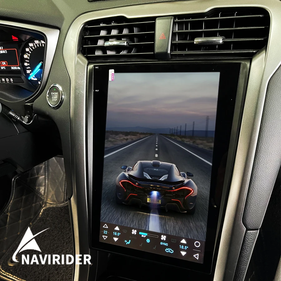 

256G для Ford Mondeo Fusion MK5 радио Android 13 мультимедиа 2013-2019 GPS Navi головное устройство Tesla автомобильное аудио стерео видео плеер